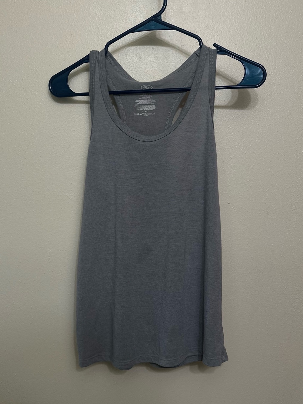 Athletic Works Gray Racerback Tank